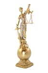 YunanistanDünyadan HediyelerDNY-HDY2896Keskin Hediyelik Eşya Ve TekstilThemis Adalet Terazisi Heykeli ve Dünya Biblo Gold 24cm