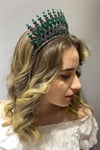 Antrasit Füme Henna Model Gelin Kına Tacı