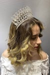 Gümüş Renk Henna Model Gelin Kına Tacı