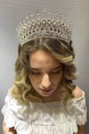 Gümüş Renk Henna Model Gelin Kına Tacı