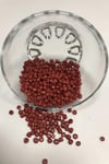 Kum Boncuk Mat Koyu Bordo Orta Boy 4 mm