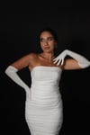 Lycra Sendi Fabric Long Gloves