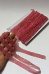 Pembe Ütüyle Yapışan Şerit Taş Boncuk1,5 Cm 