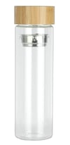 SÜZGEÇLİ CAM TERMOS ( ÇİFT KATMANLI) 350 ML