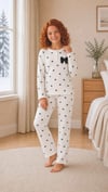 10-15 Yaş Kız Çocuk Fitilli Kaşkorse Pijama Takım