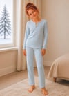 10-15 Yaş Kız Çocuk Fitilli Pijama Takım