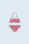 2-9 Yaş Kız Çocuk Fırfırlı Bikini Set