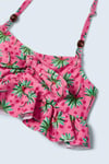 2-9 Yaş Kız Çocuk Fırfırlı Bikini Set