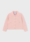 4-10 Yaş Kız Çocuk Örme Ceket Pembe