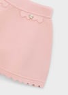 4-10 Yaş Kız Çocuk Örme Etek Pembe