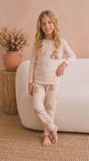 6-11 Yaş Kız Çocuk Düğmeli Pijama Takım