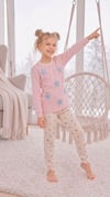 6-11 Yaş Kız Çocuk Yıldızlı Pijama Takımı