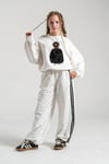 9-15 Yaş Kız Çocuk Aplike Nakışlı Sweat