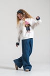 9-15 Yaş Kız Çocuk Basıkılı Sweat