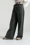 9-15 Yaş Kız Çocuk Kordonlu Denim Pantolon