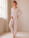 Çiçek Baskılı Pijama Takım