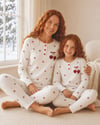 Kadın Fitilli Kirazlı Pijama Takım