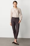 KadınEkol Beli Lastikli Dar Paça PantolonMarkasız4905705175