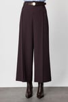 KadınOn Beli Kemerli Bol Paça PantolonON FASHION4912764133