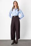 KadınOn Beli Kemerli Bol Paça PantolonON FASHION4912764133