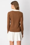 KadınOn Çift Yaka Düğme Detaylı Triko KazakON FASHION4912766460