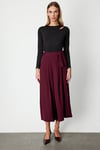KadınOn Fashion Beli Deri Kemerli Pileli PantolonON FASHION4912764151