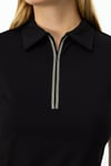 Yeni SezonOn Fashion BLUZ POLO YAKA YAKASI TAŞLI VE FERMUARLI KISA KOLON FASHION4812751382