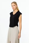 2025 YAZOn Fashion BLUZ V YAKA KISA KOLLU ETEK UCU OVALON FASHION4812751394