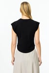 2025 YAZOn Fashion BLUZ V YAKA KISA KOLLU ETEK UCU OVALON FASHION4812751394