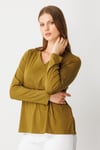2025 YAZOn Fashion BLUZ YAKASI ASİMETRİK KESİM UZUN KOLON FASHION4812751579