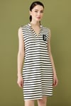2025 İLKBAHAROn Fashion ÇİZGİLİ SIFIR KOL ELBİSEON FASHION4812756493