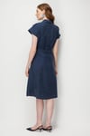 ElbiseOn Fashion ELBİSE DERİ KEMERLİ KISA KOLON FASHION5012774404