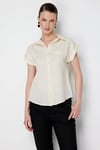 GömlekOn Fashion GÖMLEK ÇİZGİLİ KISA KOLON FASHION5012774545