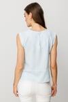 2025 İLKBAHAROn Fashion KARELİ ÇİÇEK DETAYLI BİSİKLET YAKA KOLSUZ BLUZON FASHION4812752319