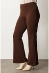 2025 SONBAHAROn İnce Fitilli İspanyol Paça Tayt PantolonON FASHION4912764164
