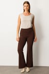 2025 SONBAHAROn İnce Fitilli İspanyol Paça Tayt PantolonON FASHION4912764164