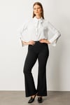 2025 SONBAHAROn İnce Fitilli İspanyol Paça Tayt PantolonON FASHION4912764164