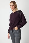 KadınOn Omuzları İncili SweatON FASHION4912766338
