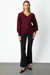 KadınOn Simli Detaylı V Yaka KazakON FASHION4912763323