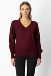KadınOn Simli Detaylı V Yaka KazakON FASHION4912763323