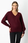KadınOn Simli Detaylı V Yaka KazakON FASHION4912763323