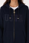 SweatshirtUS POLO ASSN Kadın Gold Fermuaralı Uzun Kapüşonlu SweatshirtU.S. Polo Assn.494451939366
