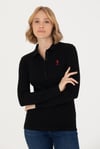 2026 KIŞUS POLO ASSN Polo Yaka Kadın SweatshirtU.S. Polo Assn.494452226400