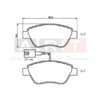 Balata Fıat Linea (07-) Stilo Panda Bravo 500 Punto EVO (07-) Doblo (05-) Peugeot Bipper Tepee (10-) Citroen Nemo (10-) Alfa Romeo Mito Ön - İkaz Kablolu