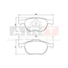 Balata Ford Focus C-Max (03-) C-Max II Grand C-Max (10-) Focus II Focus III Kuga Volvo S40 (04-) V50 (04-) C30 (06-) C70 (06-) V40 (12-) Ön