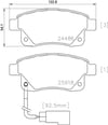 BALATA FORD TRANSİT V347 (06-) TRANSİT  V348 -  ARKA