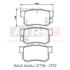 Balata Honda Accord IV V VI VII Civic V VI Prelude Rover 600 620 Suzuki SX4 (06-) Swift III (SG) (06-) ABS Arka