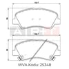 Balata Hyundai Accent Blue (11-) Accent IV (10-) İ20 (14-) Kıa Rio III (12-) Ön