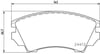 Balata Opel Astra J P10, Insignia A Ön 17''