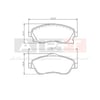 Balata Opel Corsa C (00-) Combo (01-) Ön